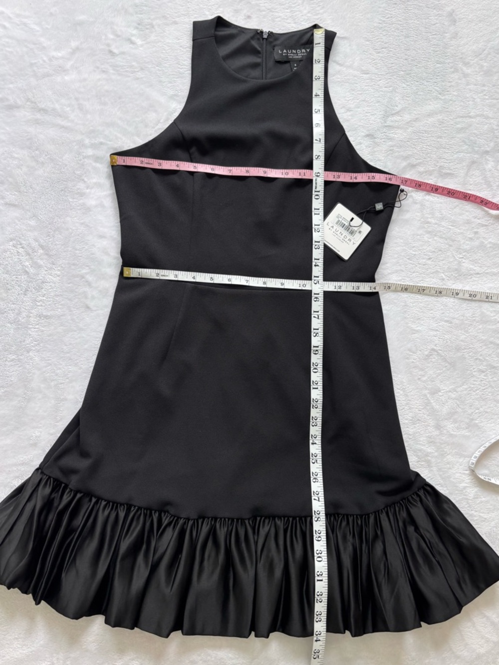 LAUNDRY by Shelli Segal Coco Fit & Flare Sleeveless Black Mini Dress--NWT--4 - Picture 15 of 15